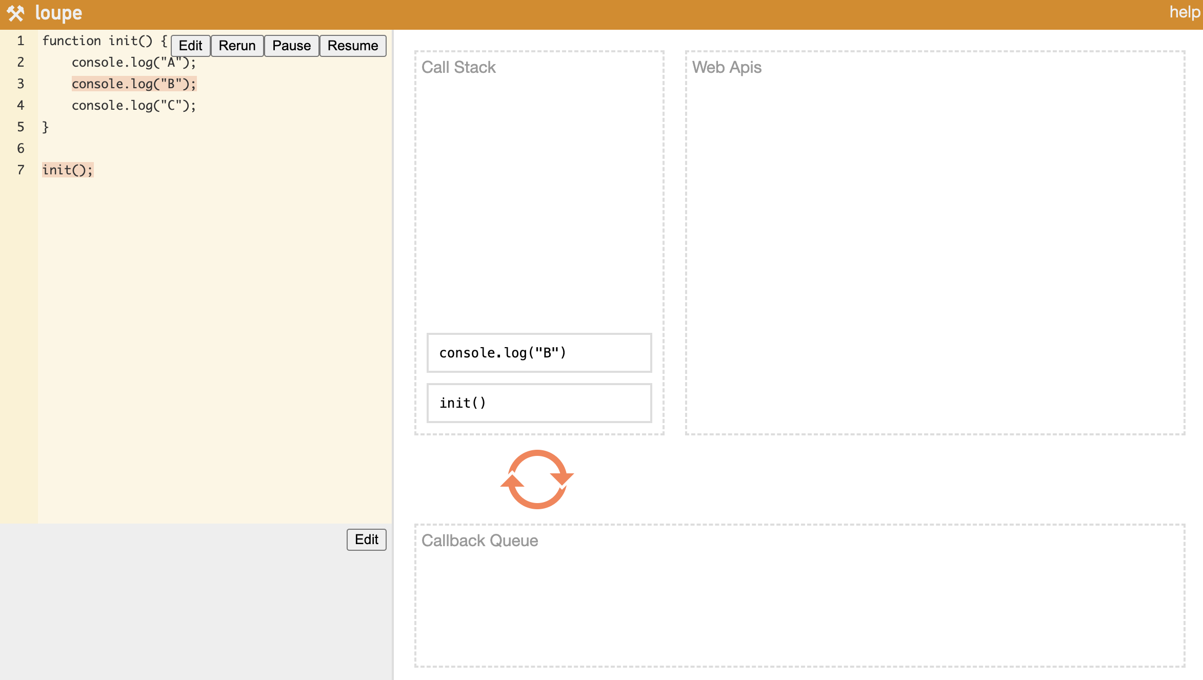 Synchronous Call Stack